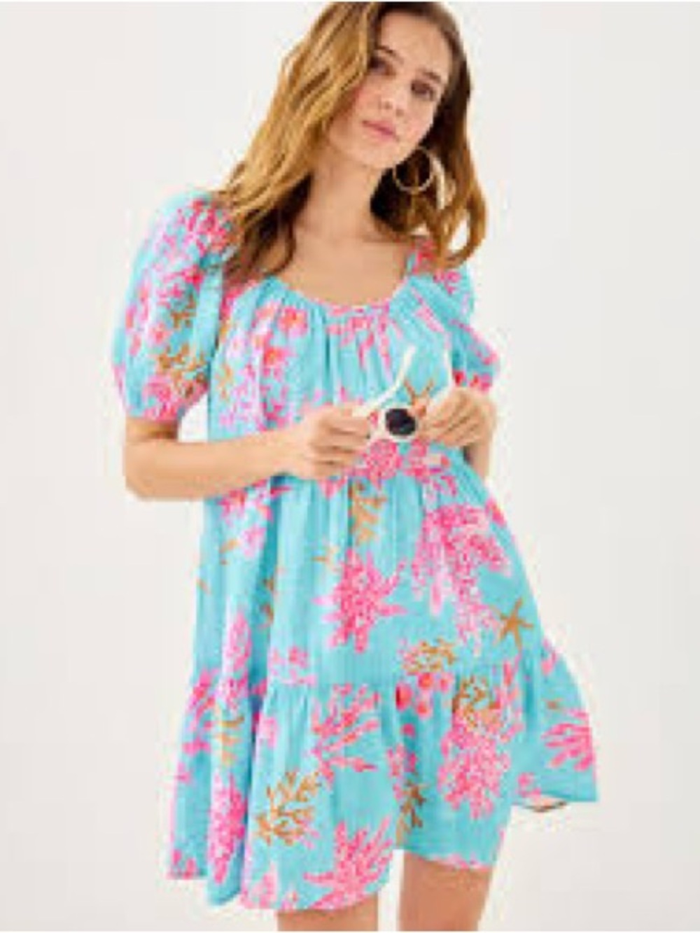 Lilly Pulitzer ZEMINI COVERUP, MULTI ROYAL CORAL